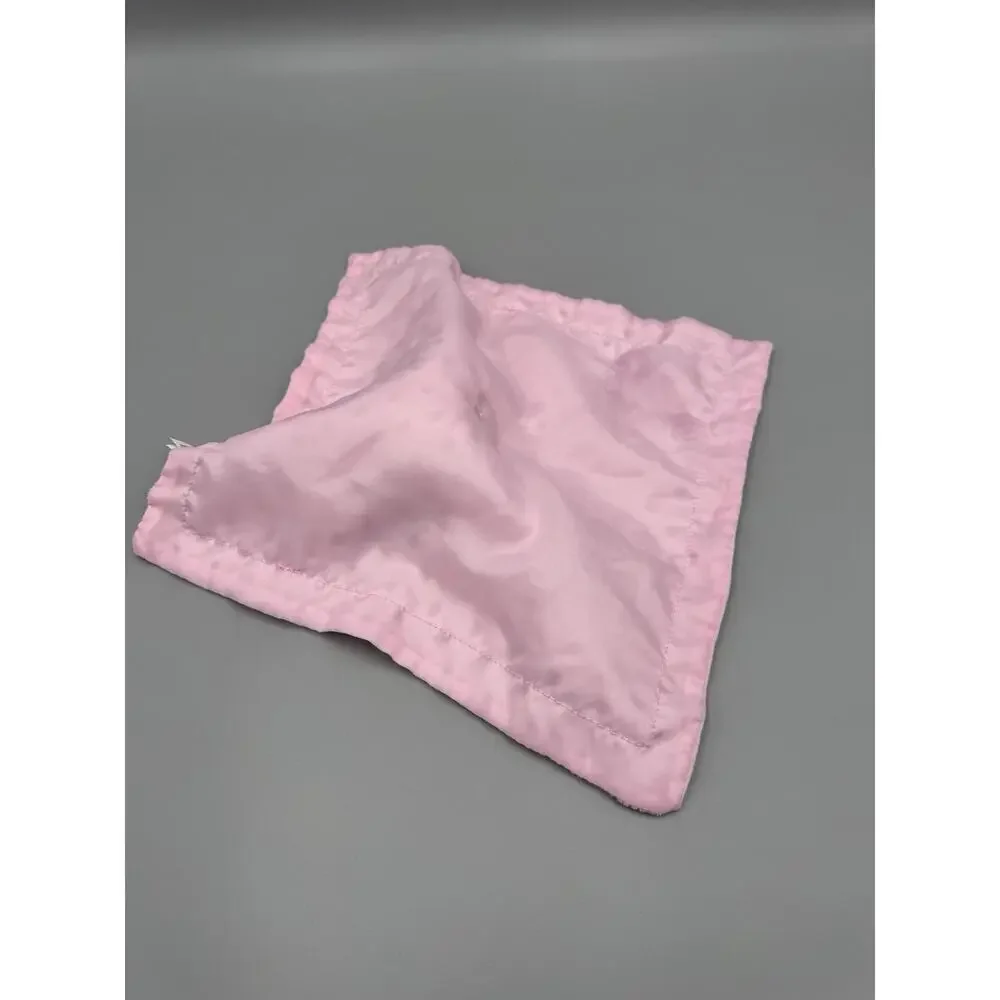 Walmart My 1st Easter Tan Bunny Pink Lovey Baby Security Blanket Minky Dots